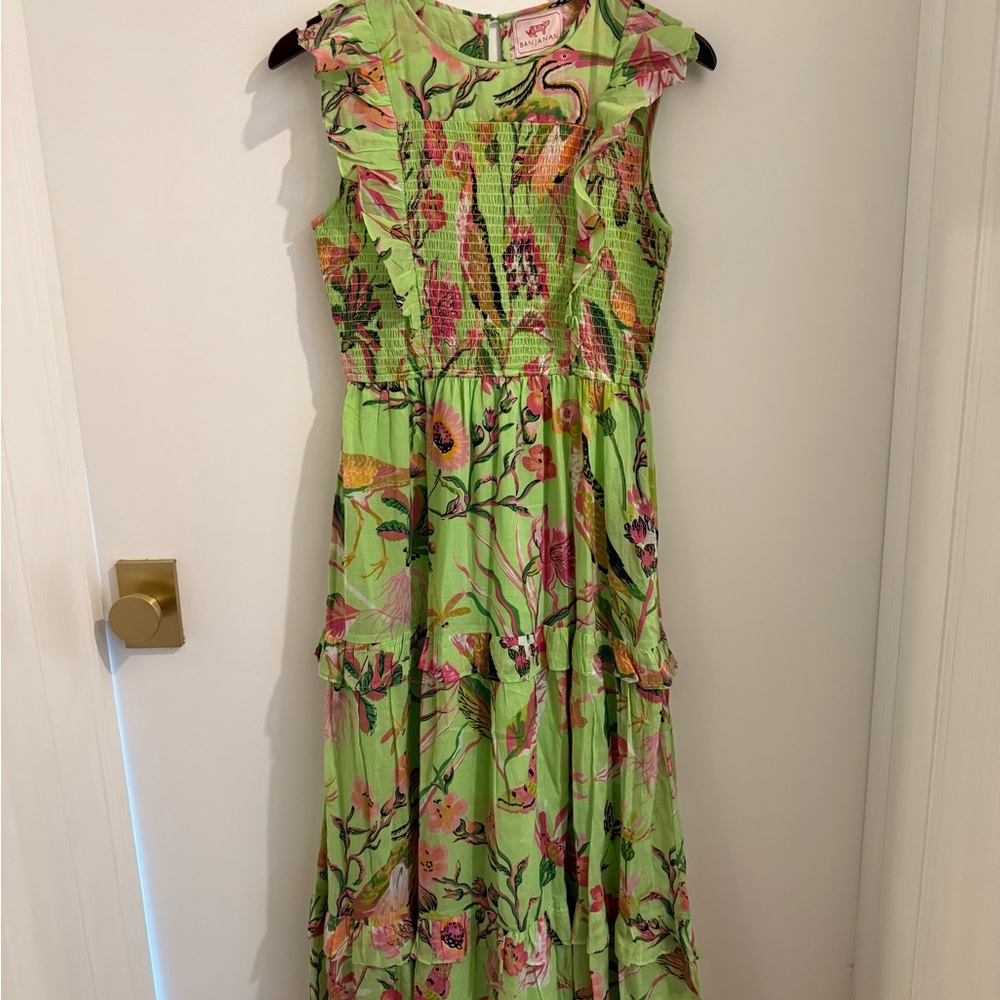 Banjanan Green Iris Maxi Dress
